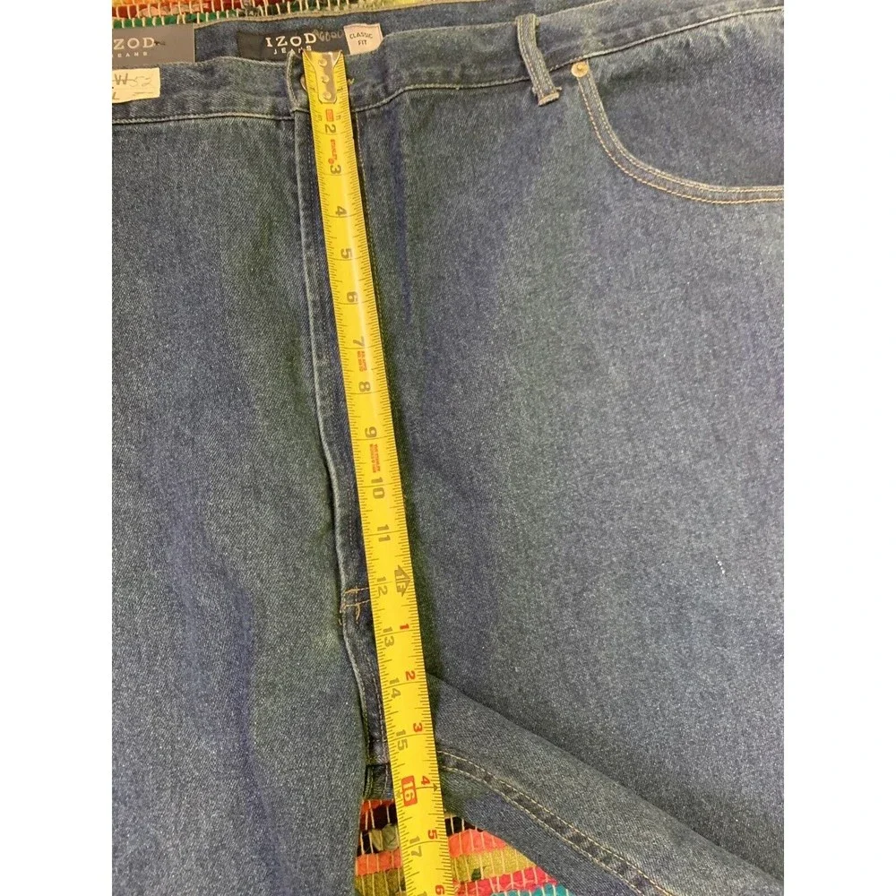 IZOD Jeans NWT Wash Men's Blue Classic Fit Straight Leg Jean Sz 52 x 30 ($55)